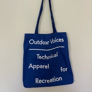 Blue Outdoor Voices Tote